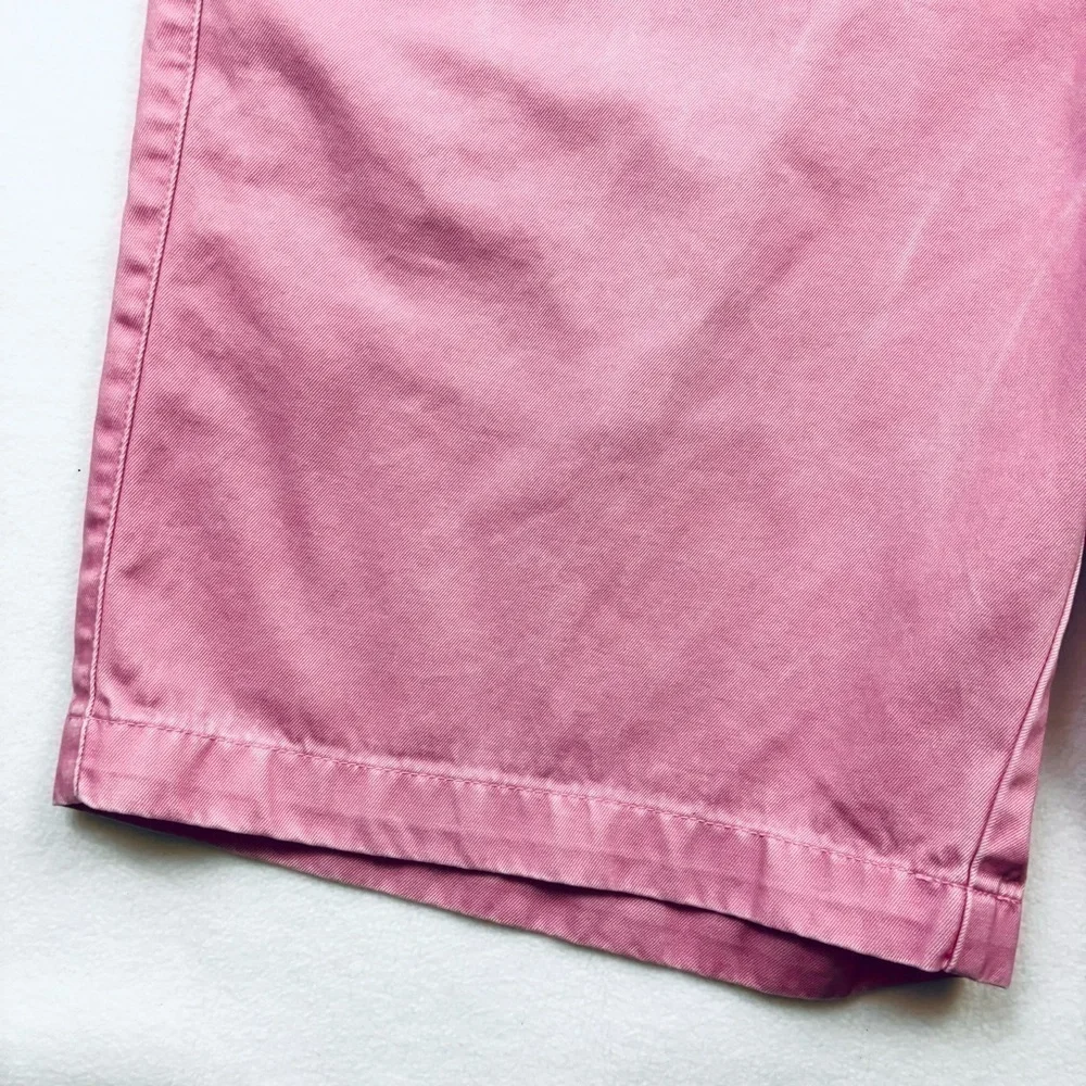Peter Millar Pink Flat Front Chino Golf Walking‎ Cotton Shorts Size 36